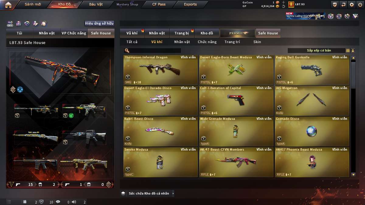 shop acc cf uy tin gia re